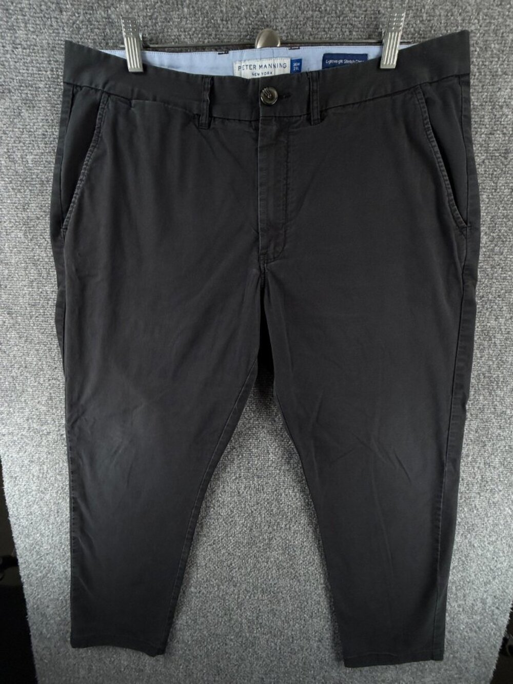 Peter Manning Lightweight Stretch Chino Pants 36x28 Slim Fit ACTL 37X27